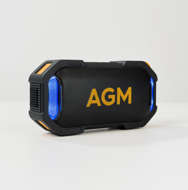 AGM MAG ROCK | Magnetic Bluetooth Speaker | IPX7 Waterproof | Floatable | 8W Powerful Sound | RGB Party Lights