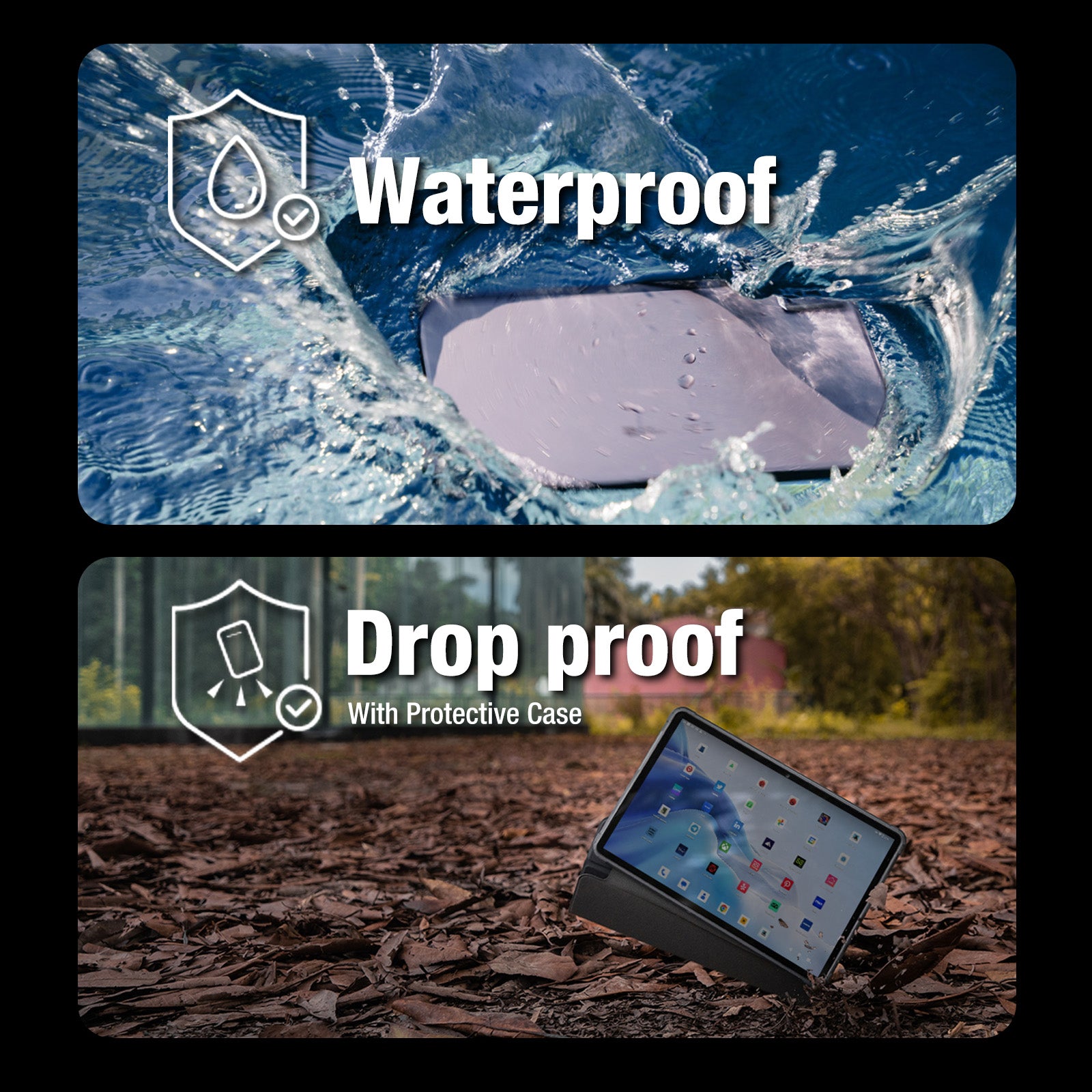 AGM PAD P1 | 4G LTE Rugged Tablet | Powerful Chipset | Waterproof | Lightweight | Large Display 1200*2000 FHD | Big Battery | Android 13