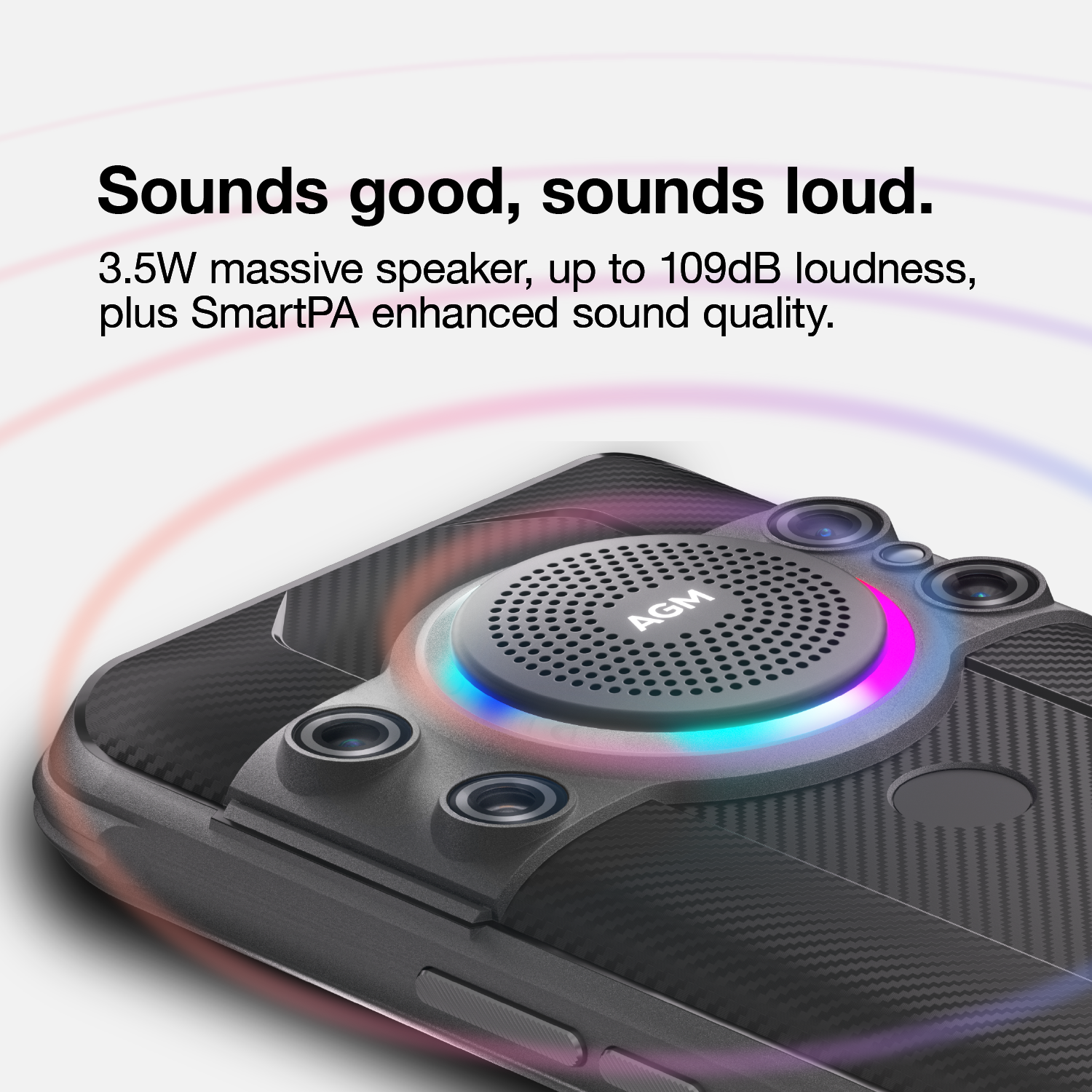 AGM H5 Pro | Android 12 | 3.5W 109dB Loud Speaker | MediaTek Helio G85