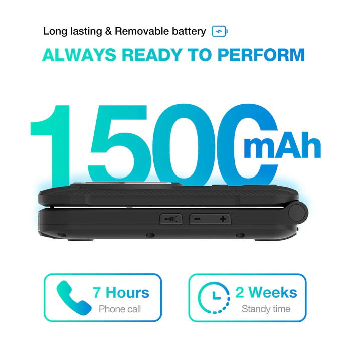 AGM M8 FLIP Security+ | Rugged Flip Phone | Secure Data | Reduced vulnerabilities | Zero tracking