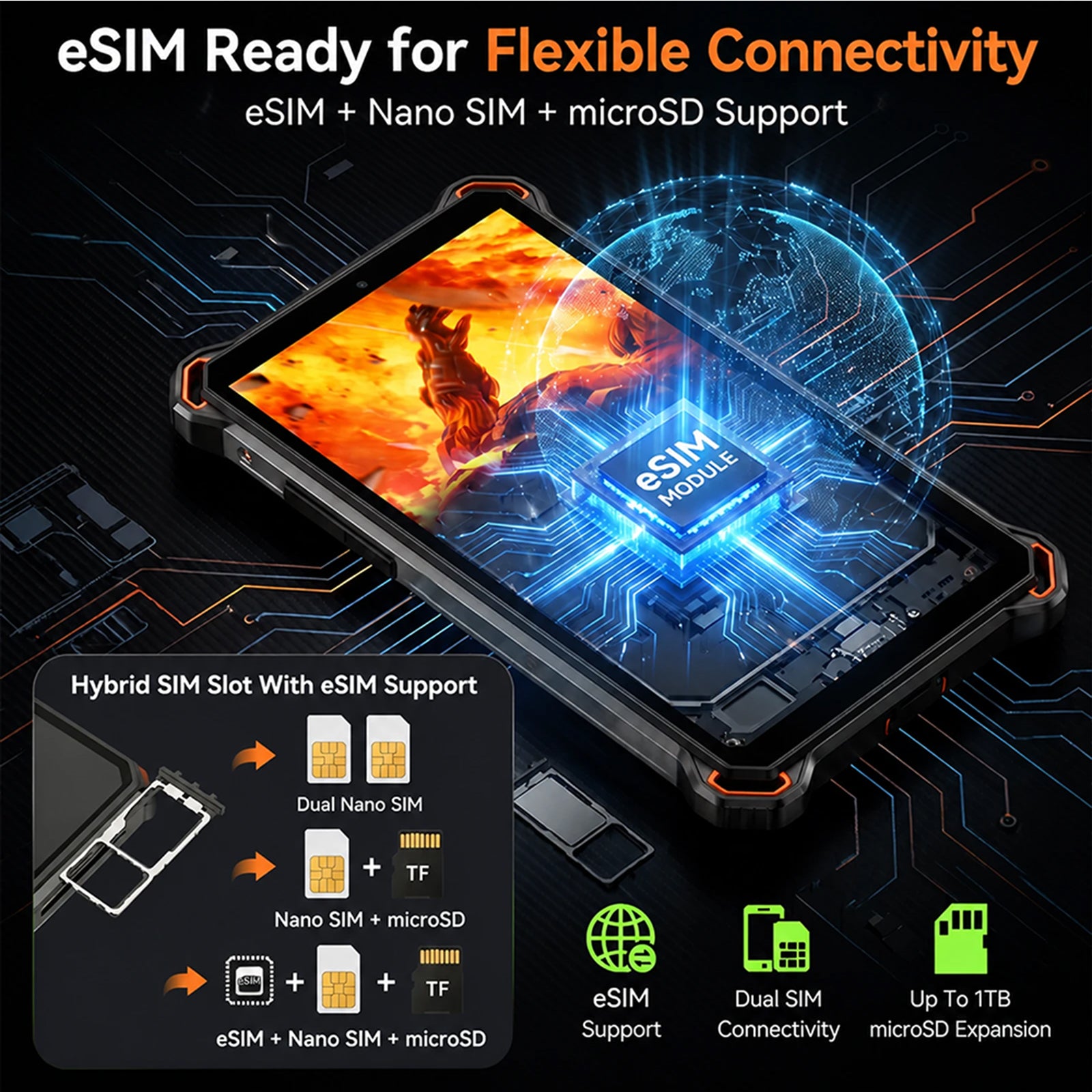 AGM PAD P3 | 8.68" Compact Rugged Tablet | Helio G99 | IP68/IP69K | Waterproof | 120Hz Display | eSIM | Android 16