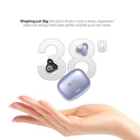 AGM Open Buds 1 | Open-Ear Design | 25+3dB ANC | 6H Playtime | IPX4 Water Resistance