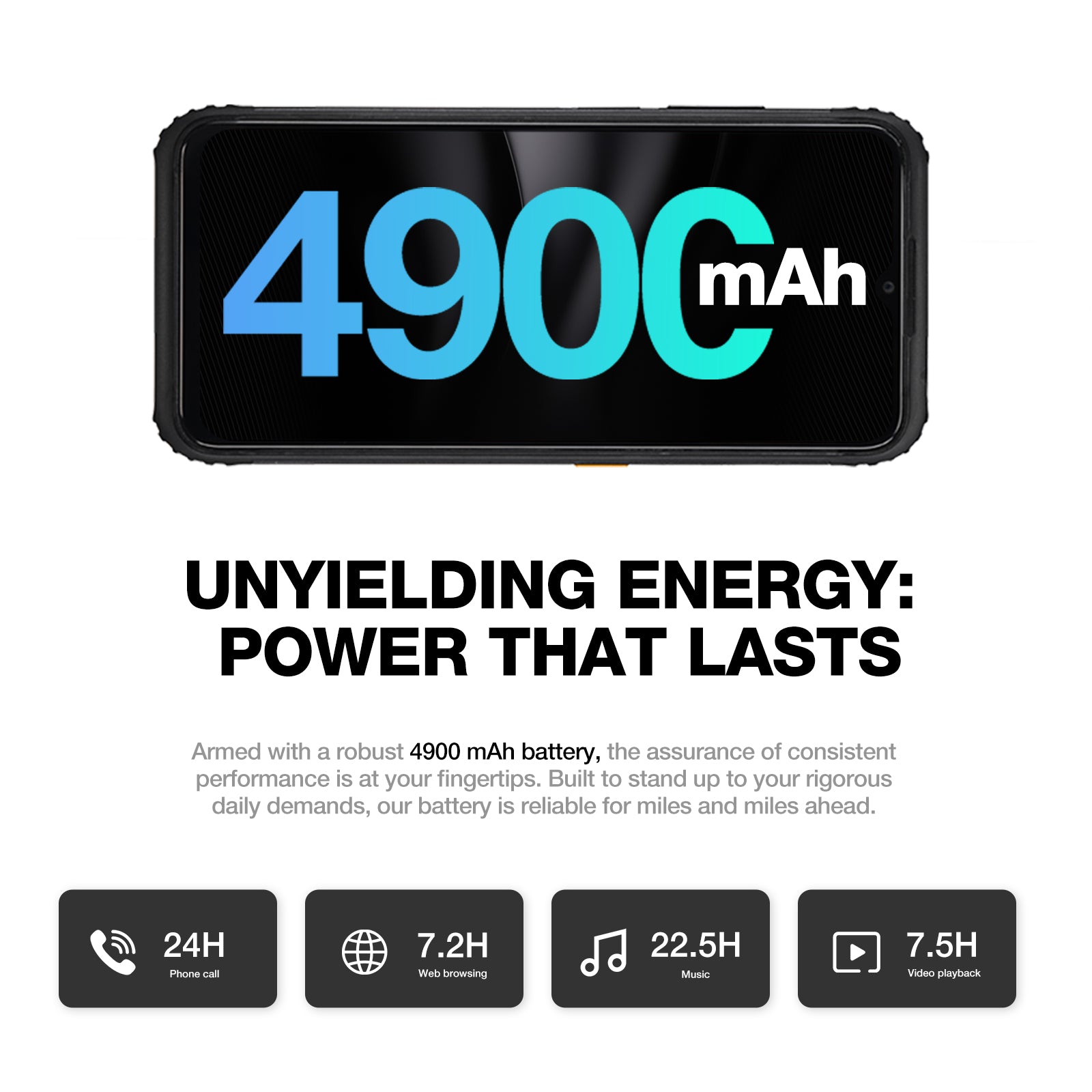 AGM H6 | Ultra-Thin | Rugged | 6.56-inch 90Hz Display |  8GB RAM + 8GB Virtual Expanded RAM + 256GB ROM | Android 13