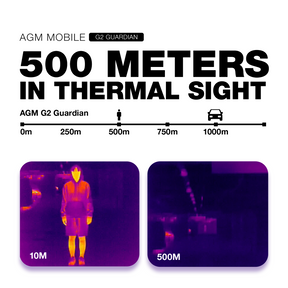 AGM G2 Guardian | 5G Unlocked Rugged Smartphone | Thermal Monocular Long Detection Range: 500m/yd | 10 mm Objective Lens | Android 12
