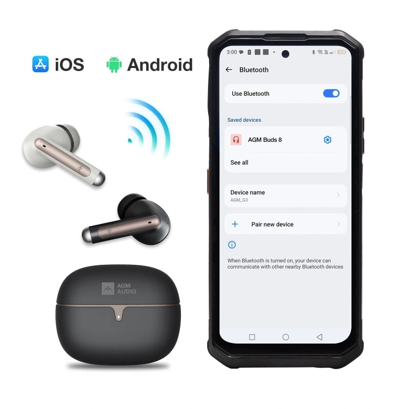 AGM BUDS 5  | 30hrs Playback | IPX4 | Touch Control