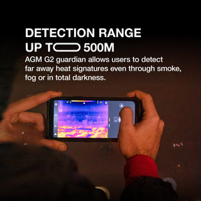 AGM G2 Guardian | 5G Unlocked Rugged Smartphone | Thermal Monocular Long Detection Range: 500m/yd| 10 mm Objective Lens