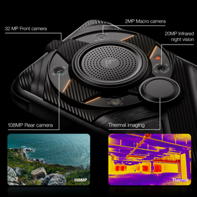 AGM G2 Guardian | 5G Unlocked Rugged Smartphone | Thermal Monocular Long Detection Range: 500m/yd| 10 mm Objective Lens